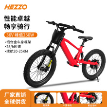 欧洲海外仓一件代发36V250W电动自行车无脚踏儿童滑步运动脚踏车