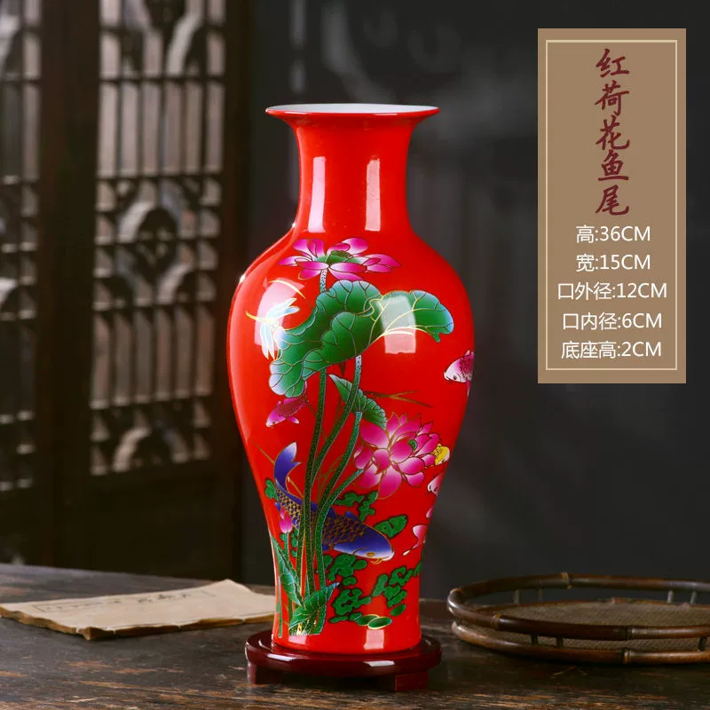 Керамическая вазочка из Jingdezhen для декора интерьера гостиная цветочная аранжировка китайские домашние аксессуары гидропоника ремесло украшения крупная ваза орхидея