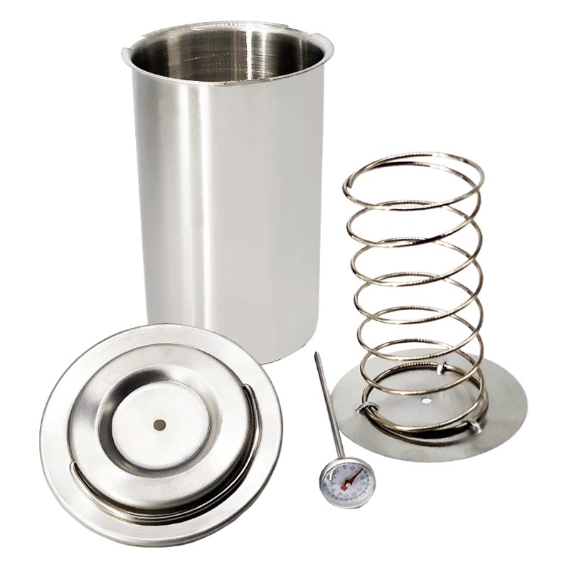 Acero inoxidable carne hirviendo barril con monitor de temperatura carne vapor barril