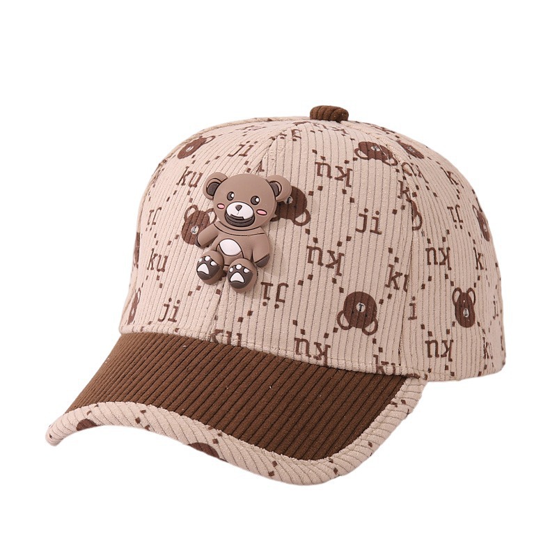 Sombreros para niños otoño sombreros de béisbol para niños gorras de lengua de pato lindas felpa para hombres bebés calientes otoño invierno