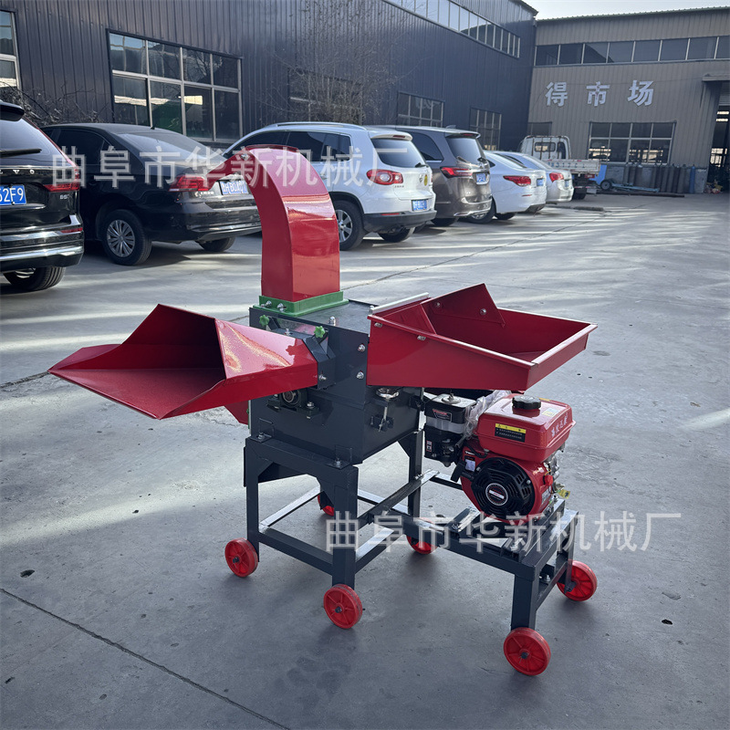 花生秧秸秆揉丝粉碎一体机 小型牛羊养殖铡切揉丝饲料粉碎机畜牧