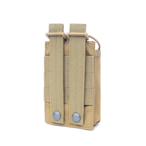 Outdoor Multi-functional Walkie-Talkie Sling Bag Molle Tactical Walkie-Talkie Bag Military Enthusiast Outdoor Sports Camouflage Accessory Bag