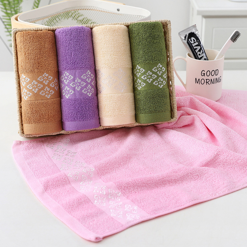 Toalha de rosto jacquard algodão bambu macia e absorvente_voghion.com