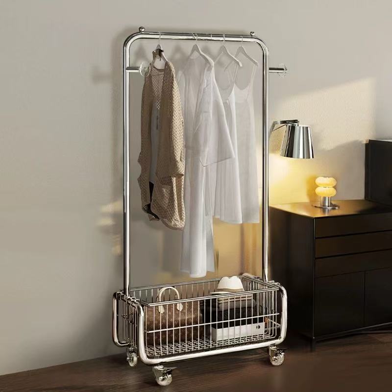 Household Floor-Standing Coat Rack Bedroom Multi-Functional Removable Storage Clothes Rack Light Luxury Style Clothing Store Display Rack Wholesale