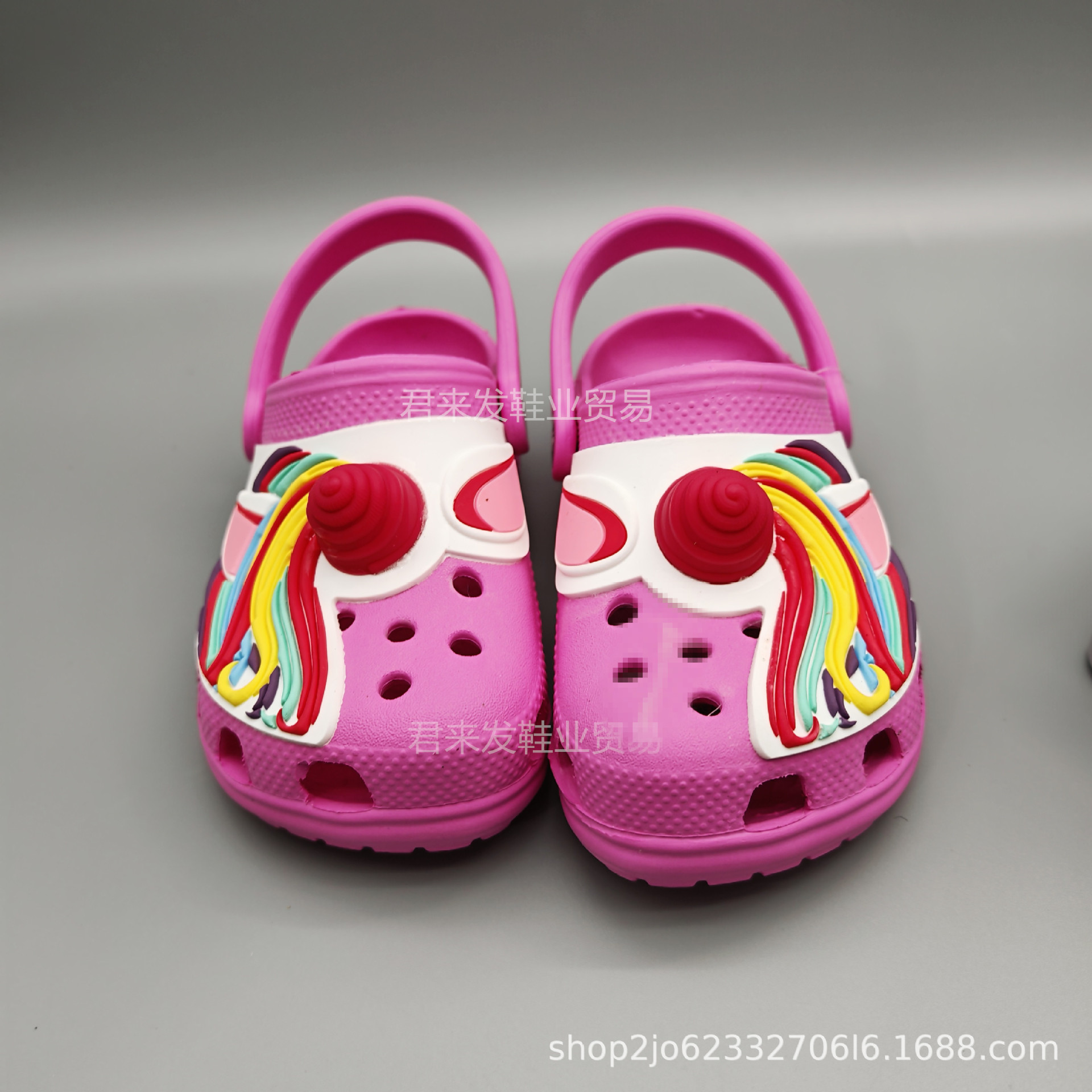 Cartoon children's beach Crocs-style slippers for men and women