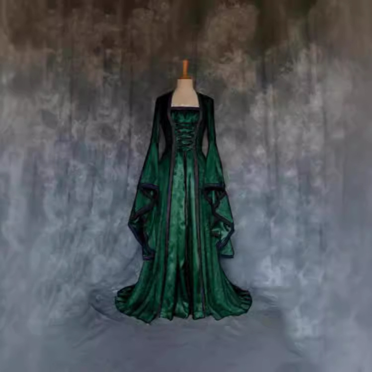 2024 Amazon Independent Station New European and American Medieval Retro dress Halloween Dress