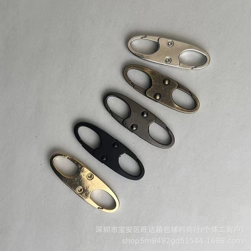 Съемная 8-образная пряжка, двуоткрытая головка молнии, S-образная застежка-молния для багажа, пружинная пряжка из сплава, пряжка для регулировки ключа для альпинизма