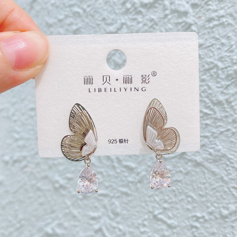 丽银/丽贝丽影复古金属耳环潮流耳饰女简约气质耳坠个性时尚潮款|undefined