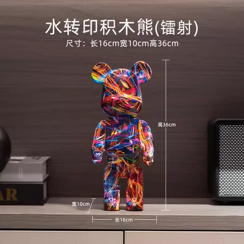 Decoraciones vitrinas de lujo, osos violentos de alta gama, muebles para el hogar, porche, gabinetes de TV, adornos de escritorio, vitrinas de lujo ligeras, decoración de vitrinas