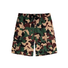 2025短裤男款夏季潮牌宽松直筒休闲五分裤潮流痞帅外穿印花中裤