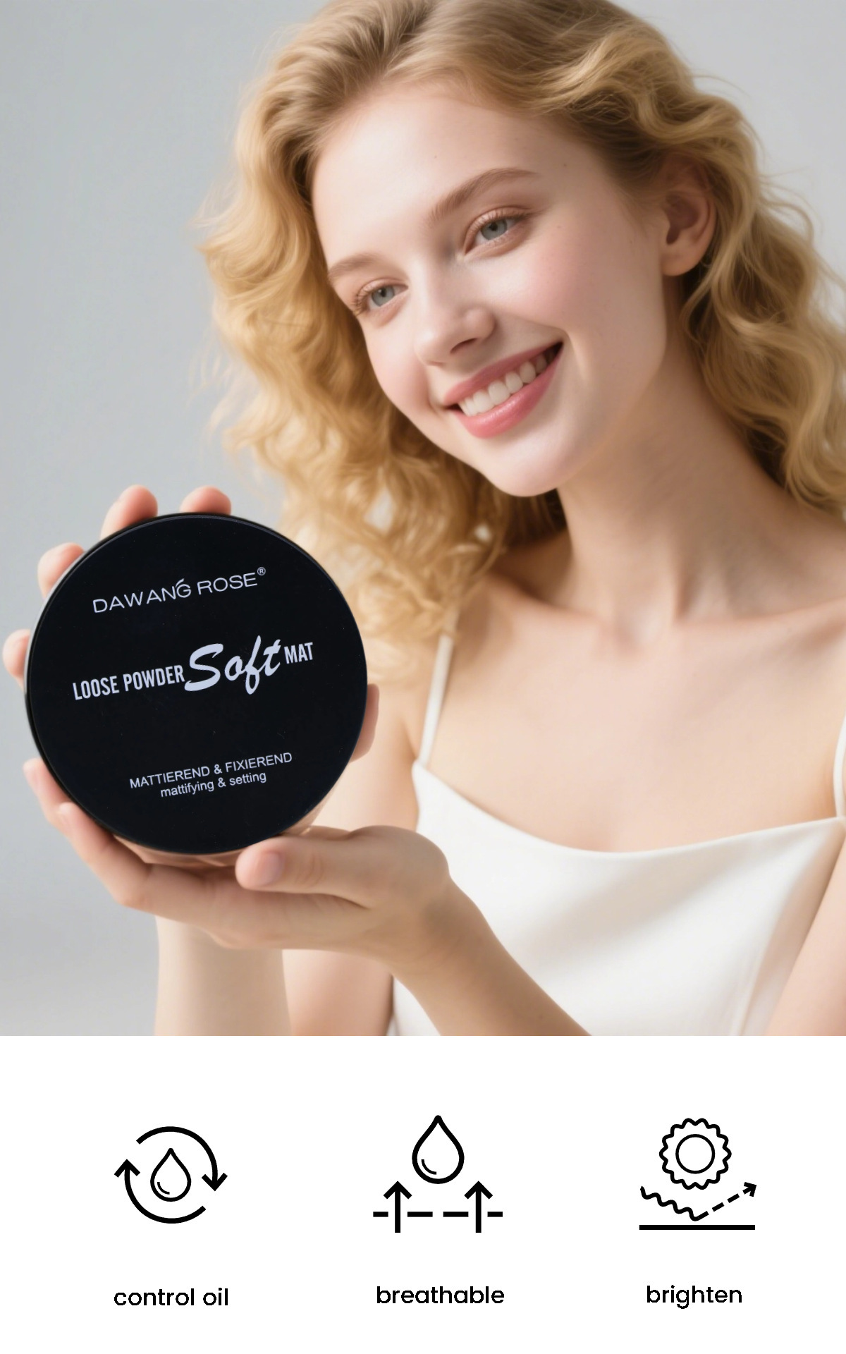 Loose Powder Natural Matte Finishing Setting Powder Oil Control_voghion.com