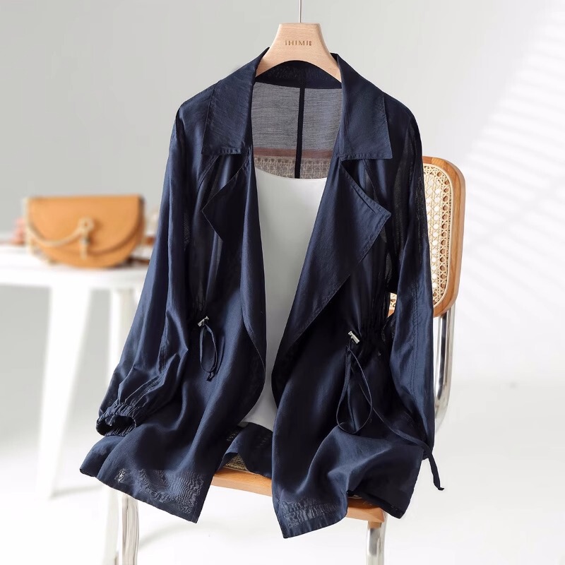 Fashion Thin Sun Protection Clothing Cardigan 2024 Summer New Design Sense Sun Protection Clothing Long Sleeve Windbreaker Shirt Jacket for Women Fashion Thin Sun Protection Clothing Cardigan 2024 Summer New Design Sense Sun Protection Clothing Long Sleeve Windbreaker Shirt Jacket for Women