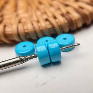 천연 청록색 높은 도자기 블루 스트레이트 컷 분리기 비드 스페이서 팔찌 액세서리 DIY 수제 액세서리 장난감 목걸이