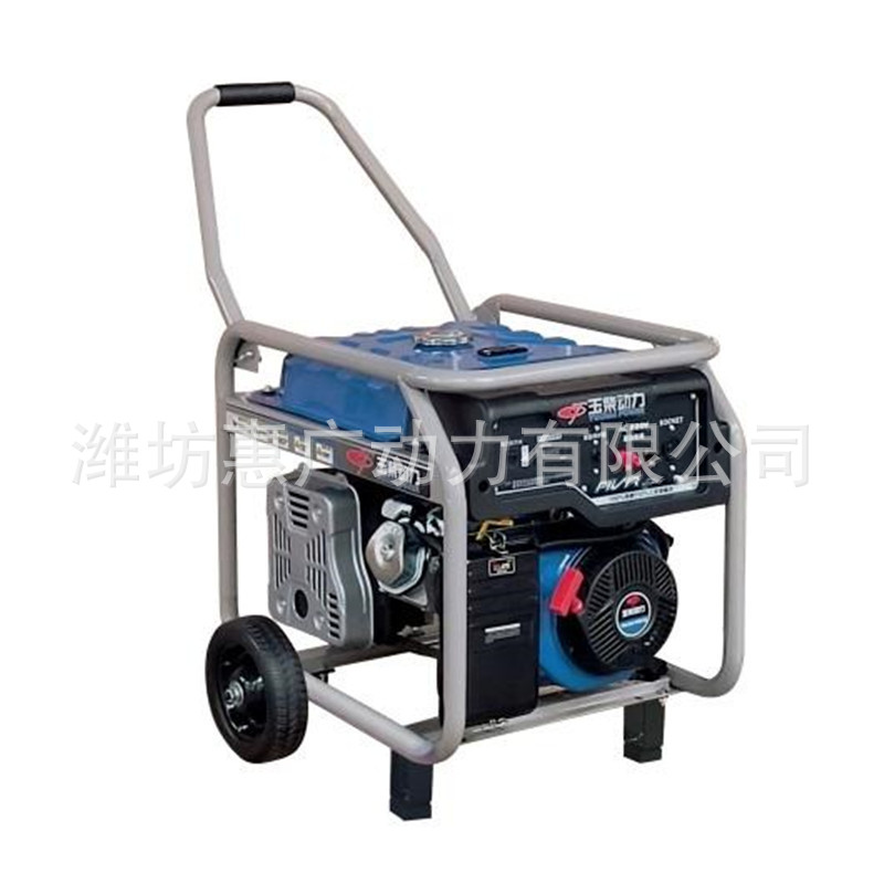 玉柴动力YC12500E-3D汽油发电机组 10KW全铜发电机 标配脚轮