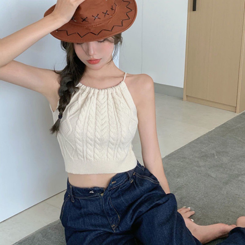 White Pattern Knit Dress