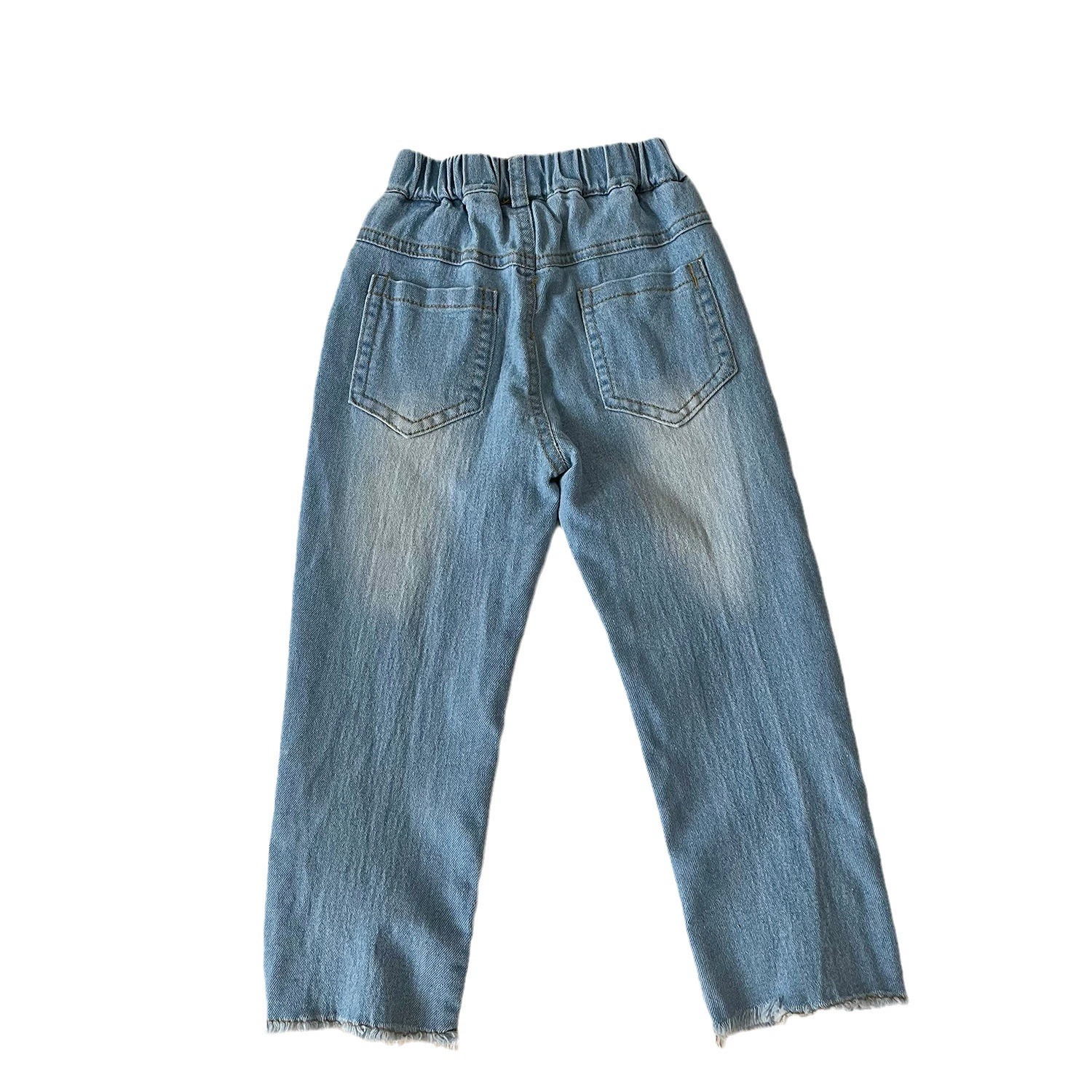 Детские модные джинсы из жемчуга, девочке, одежда для детей, slim fit