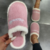 Amazon's winter Baotou Home Furnishing Platinating Pure Color Large Character Large -headed home warm cotton slippers