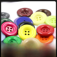 White black color big round edge tweed coat resin button suit sweater coat buttons accessories wholesale 