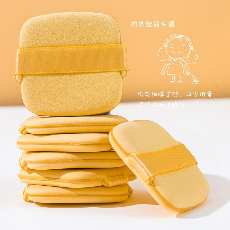 Puff de polvo sin polvo Q elástico cojín de aire suave estudio belleza especial huevo mantequilla galleta en polvo puff polvo seco pastel Guo Xiaoniu