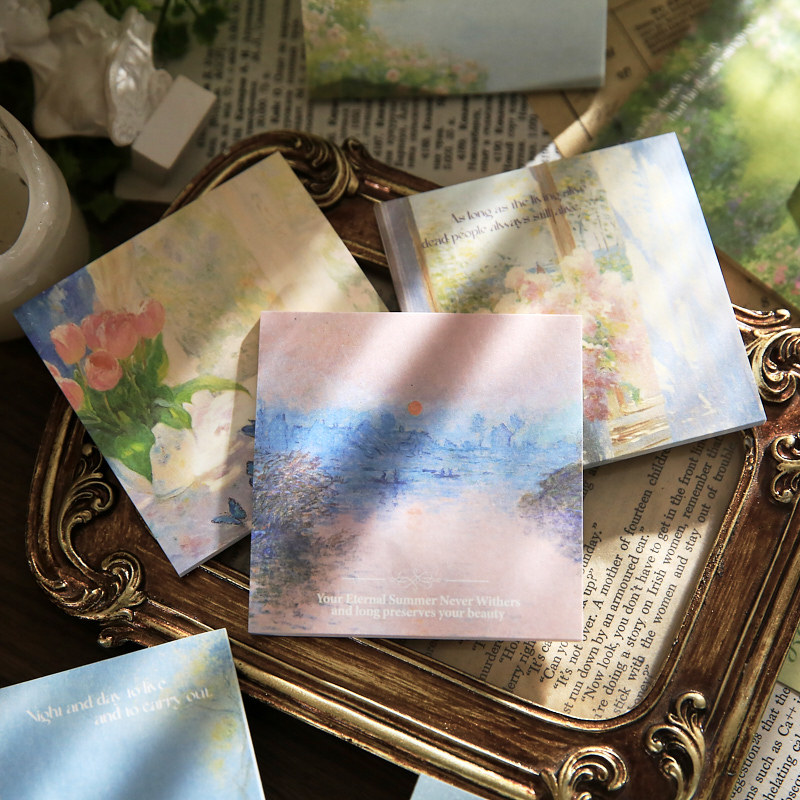 Papel Sr. San Xiang Packing N Tiempo Paste Galería de Arte Serie Artística Ins Estudiante Noticias de la oficina Post-it - note