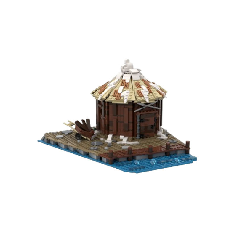 Storage Cabin Building Block Model Diy Modular Assembly Set_voghion.com