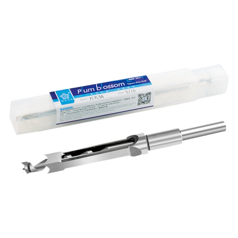 [Zhengchang] ciruela flor agujero cuadrado taladro Rosewood madera dura agujero cuadrado mortaja ángulo cincel alargado agujero cuadrado taladro abridor