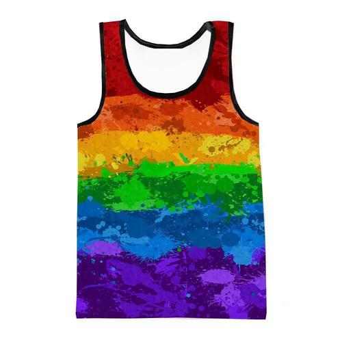 Selling Hot 3D Digital Printing Colorful Men's Crew Neck Sports Fitness Top