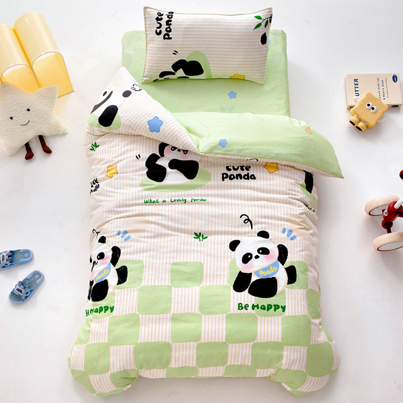 Jardín de infantes colcha de tres piezas para jardín especial de seis piezas siesta de siete piezas colcha de algodón para estudiantes de primaria