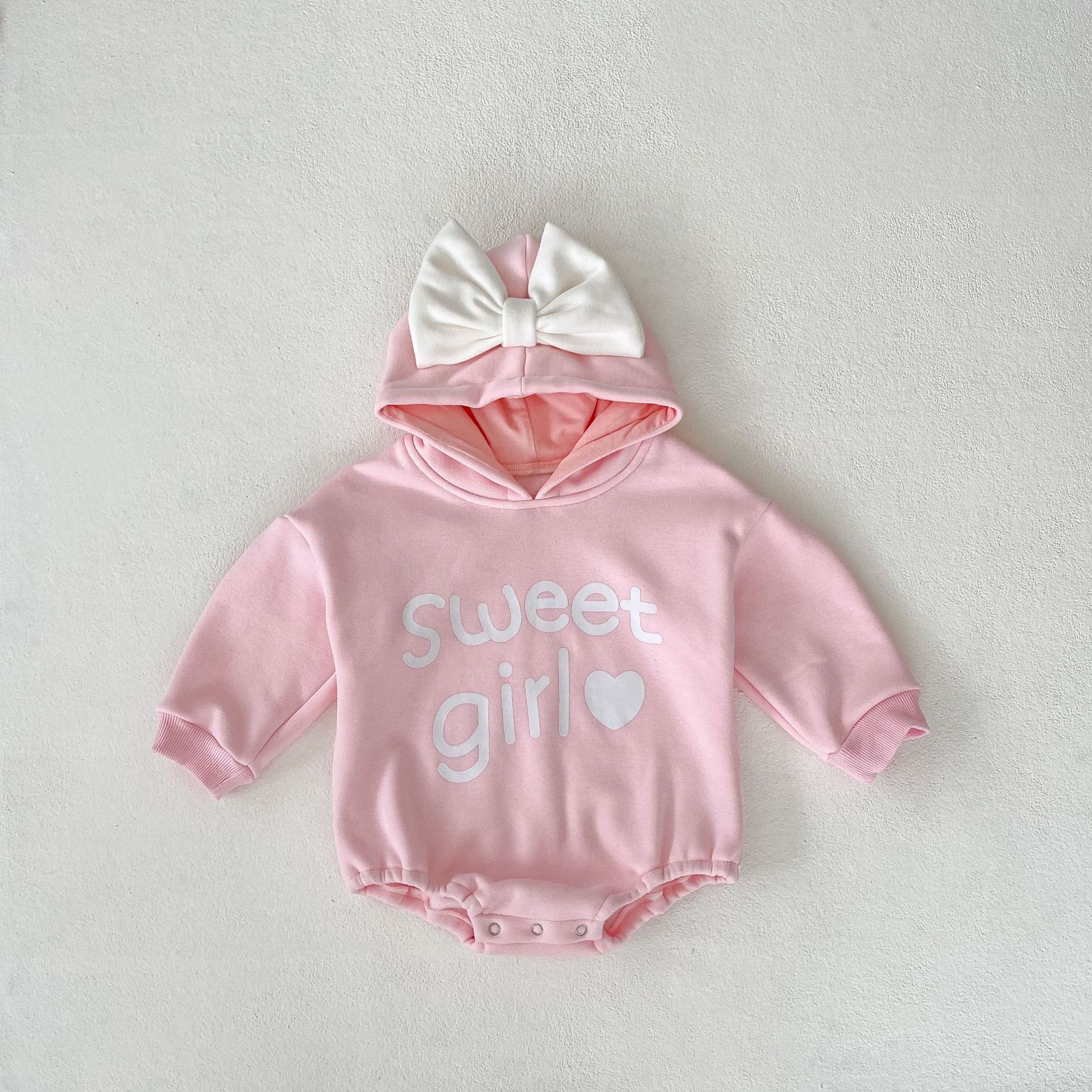 Mono con capucha para bebé con estampado de mariposas de invierno, ropa de escalada con forro polar grueso._voghion.com