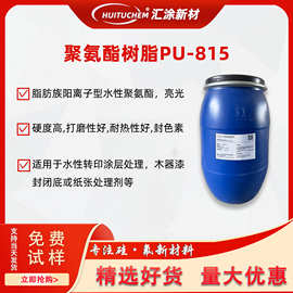 阳离子聚氨酯树脂PU-815水性亮光聚酯抗刮韧性好附着力热转印树脂