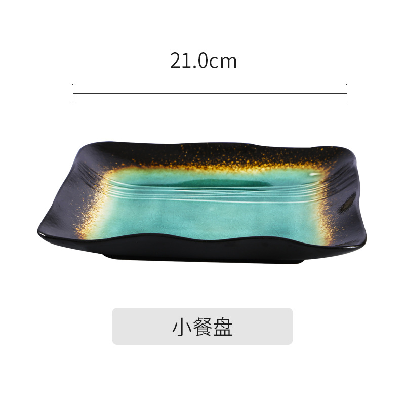 Simple creativo vajilla de cerámica suministro directo de fábrica patrón de hoja de loto fresco hogar plato desayuno ensalada plato sopa taza de agua