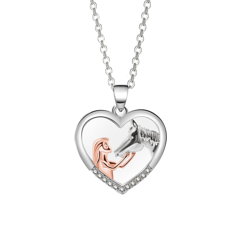 Vintage Style Heart Shape Stainless Steel Alloy Wholesale Pendant Necklace display picture 2