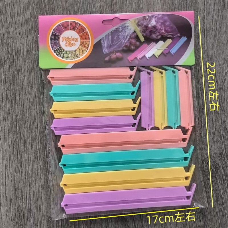 Clip de sellado al por menor para el hogar 12 Paquete de clip de sellado clip a prueba de humedad clip de mantenimiento fresco de comercio exterior al por mayor