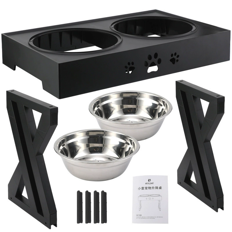 Чаша для домашних животных Чаша для собак Чаша для домашних животных Кормушка для пищевых продуктов Чаша из нержавеющей стали Двойная чаша Подъемный стол Боул для собак