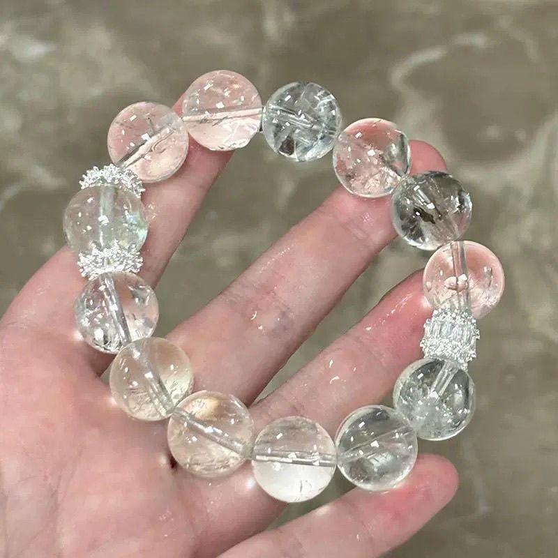 Certificate Gift Box White Azeite Bracelet Niche Versatile Energy Stone Gift Couple Style Crystal Bracelet Design