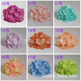 新款仿真毛布婚庆装饰大绣球花朵 花头 活动布置欧式绣球花头批发