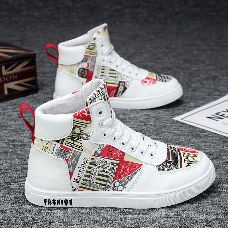 Otoño y invierno nuevos zapatos de hombre de moda coreana zapatos de skate casuales de entrenamiento para hombres zapatos deportivos retro de alta mar