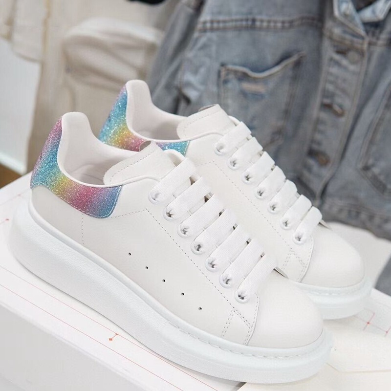 Yuan Shan Shan Celebrity-Inspired Greymacqueen White Sneakers for Women, Thick-Soled Height-Increasing Couple Style, High-End Platform Casual Men's Shoes Yuan Shan Shan Celebrity-Inspired Greymacqueen White Sneakers for Women, Thick-Soled Height-Increasing Couple Style, High-End Platform Casual Men's Shoes