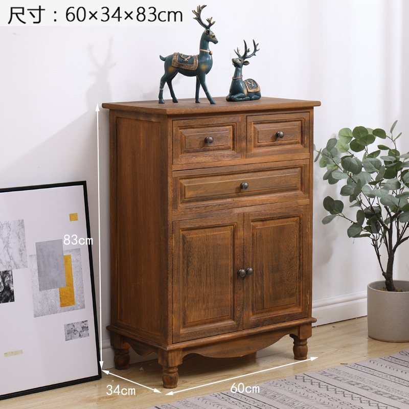 Fábrica directa de cinco cubículos de madera sólida gabinete de almacenamiento sala de estar dormitorio cabecera de cama retrógrado pequeño gabinete borde del estante image 7
