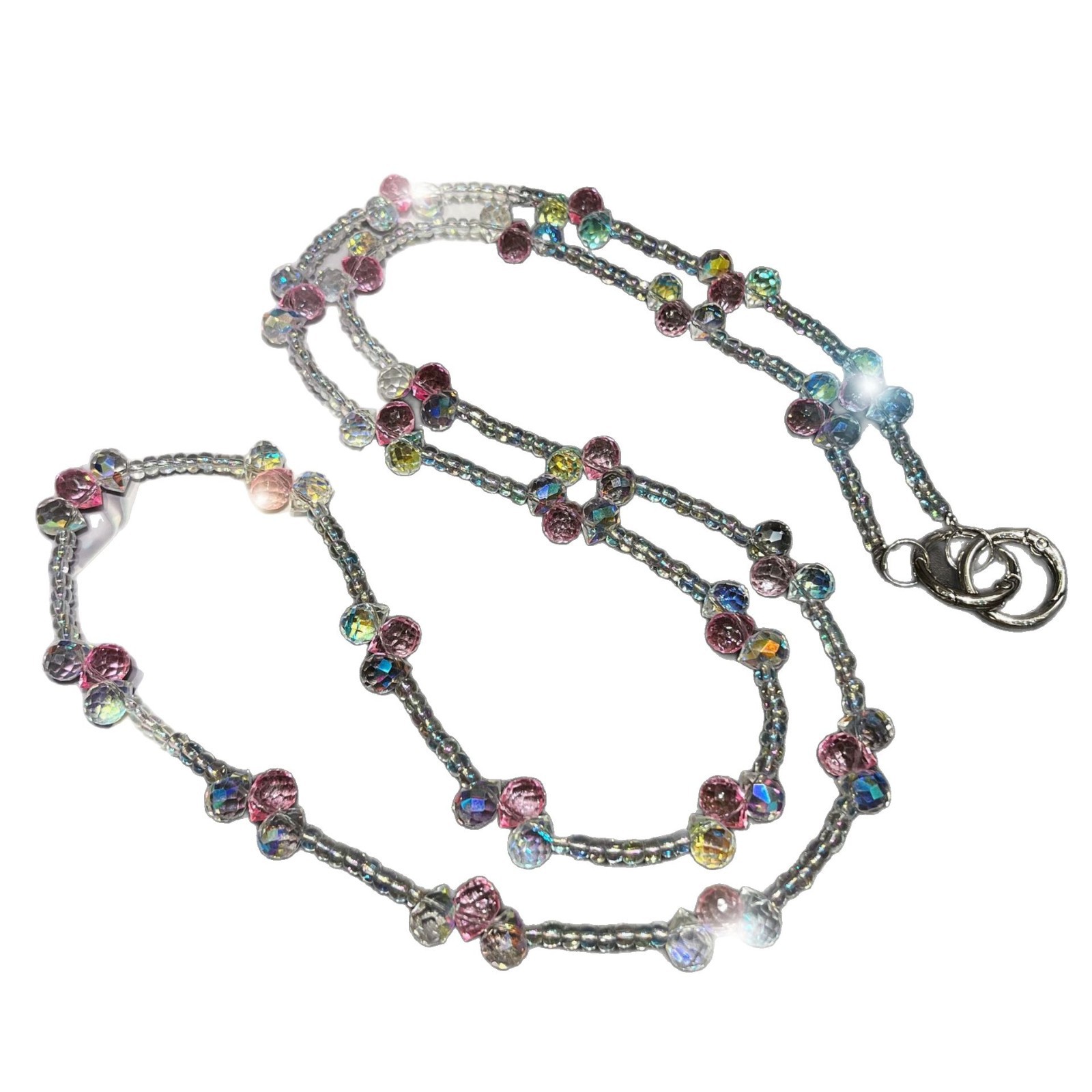 Cordón de teléfono móvil de todo fósforo, mensajero, gota de agua, cristal, cuentas creativas, cadena de teléfono móvil para mujer de alta gama, colgante de cadena