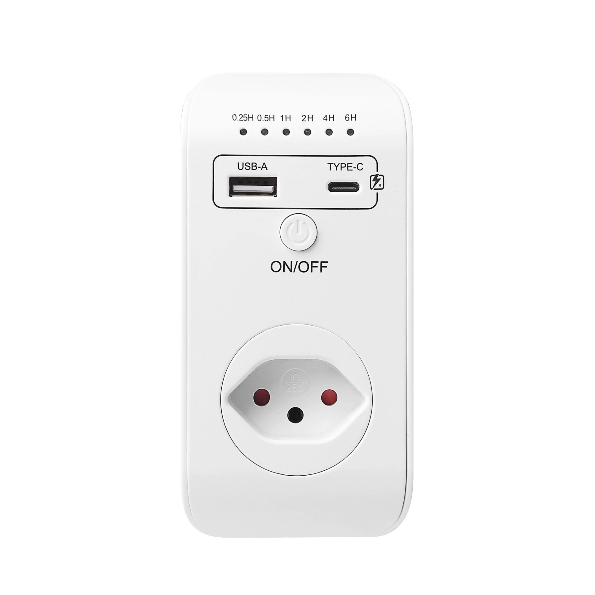 Новый швейцарский USB Type C Обратный отсчет розетка Smart Time Controller Многофункциональная защита розетки
