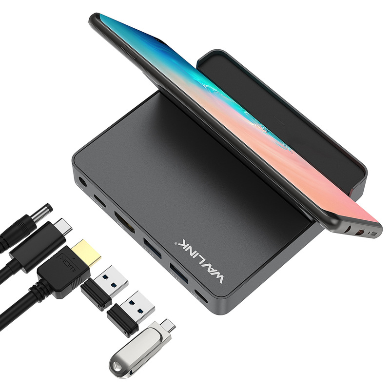 WavlinK TYPE-C MultifunCtional Mobile Phone DoCKing Station Three-in-one Plug and Play 4K High-definition SCreen Expansion Base WavlinK TYPE-C MultifunCtional Mobile Phone DoCKing Station Three-in-one Plug and Play 4K High-definition SCreen Expansion Base