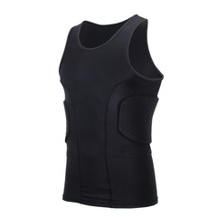 Wholesale cross-border anti-collision vest, anti-fall football tight-fitting sports protective gear, sleeveless shoulder pads, waist pads, jersey, basketball uniforms