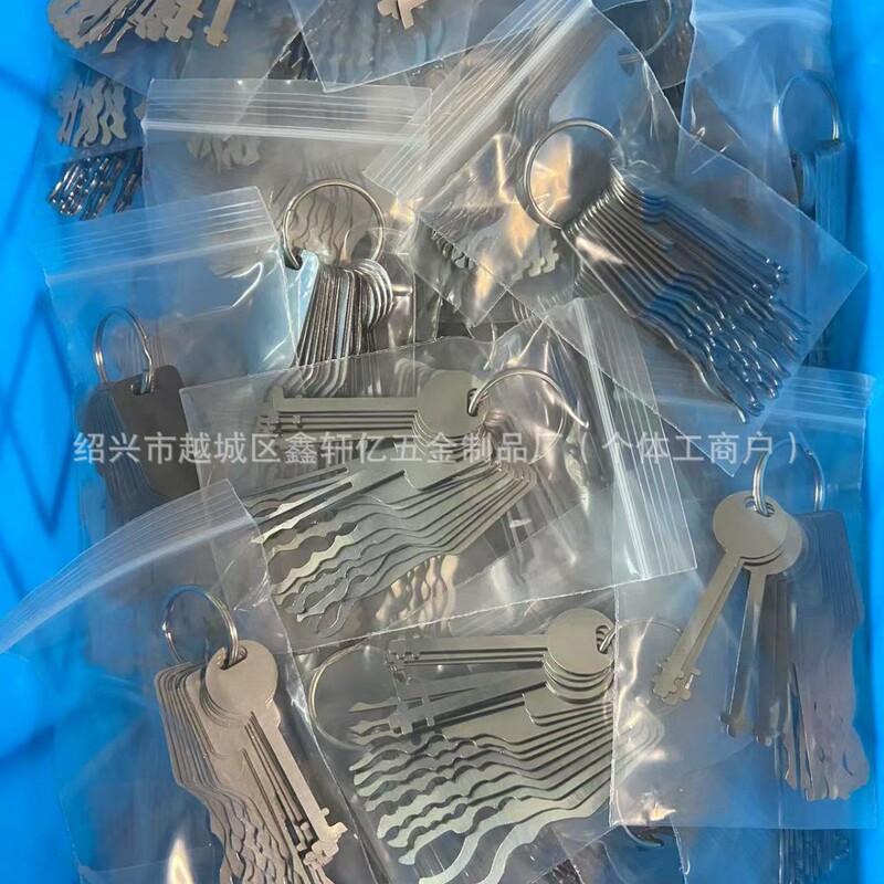 跨境热销外贸十合一钥匙胚locksmithstoolsLockpick透明袋子批发|undefined