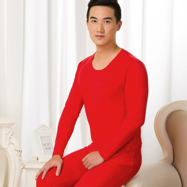 A3138#Big Red Round Neck