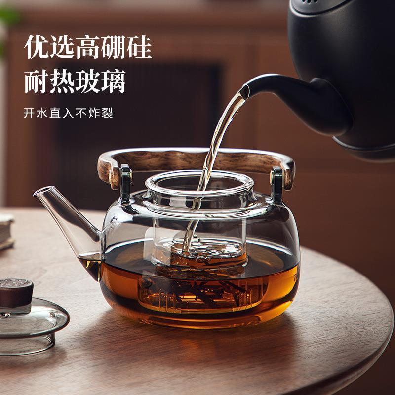 批发高硼硅玻璃煮茶壶一件代发新款泡茶壶围炉煮茶壶耐高温煮茶器|undefined