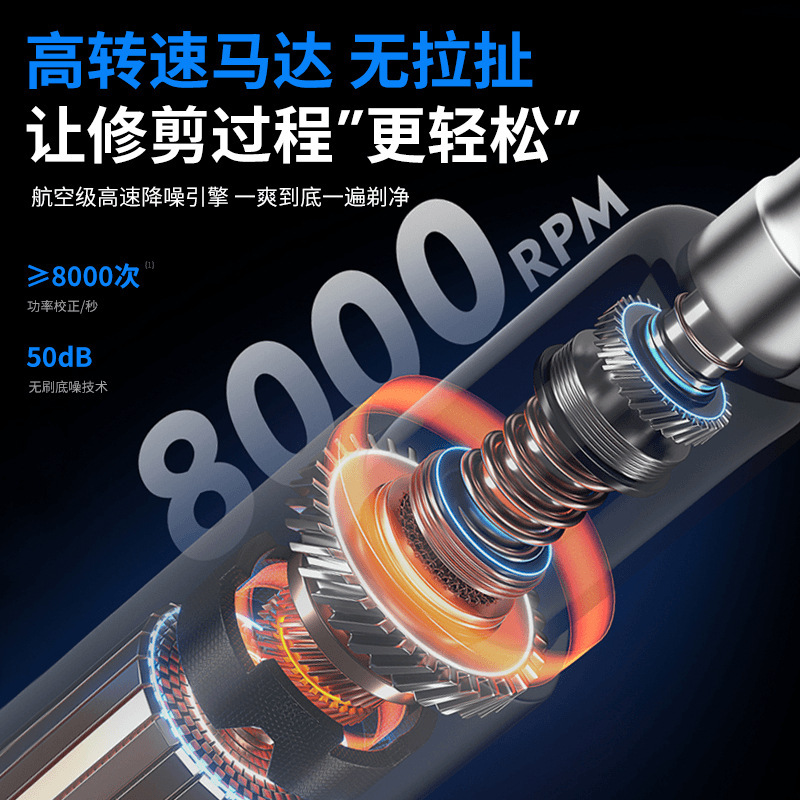 クロスボーダー Konka 鼻毛トリマー メンズ ミニ デジタル ディスプレイ 電動 多機能 洗える 鼻毛カッター 充電式モデル|undefined