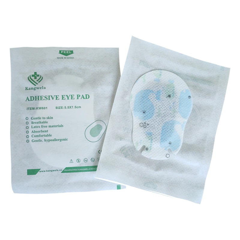 Kangwella parche ocular para niños ambliopía cubierta monocular máscara ocular corrección de la visión de dibujos animados cubierta completa parche en el ojo transpirable