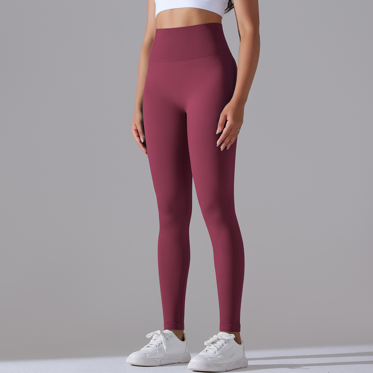 Modern Style Simple Style Solid Color Nylon Cotton Blend Active Bottoms Leggings display picture 21