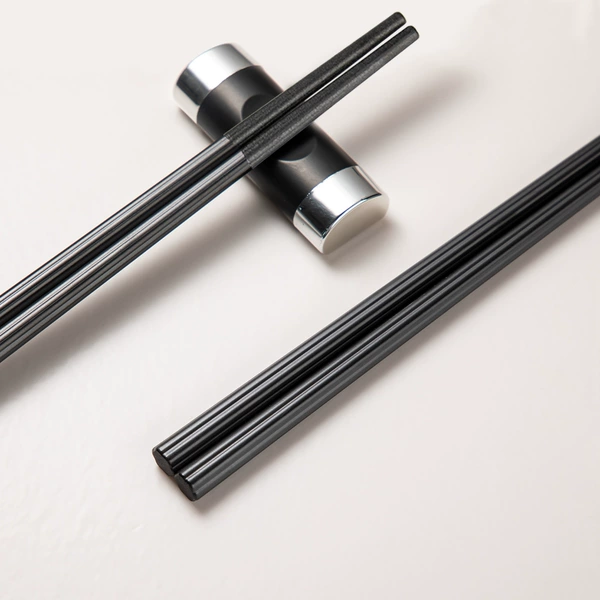 CK01 round wave chopsticks-black five-pair